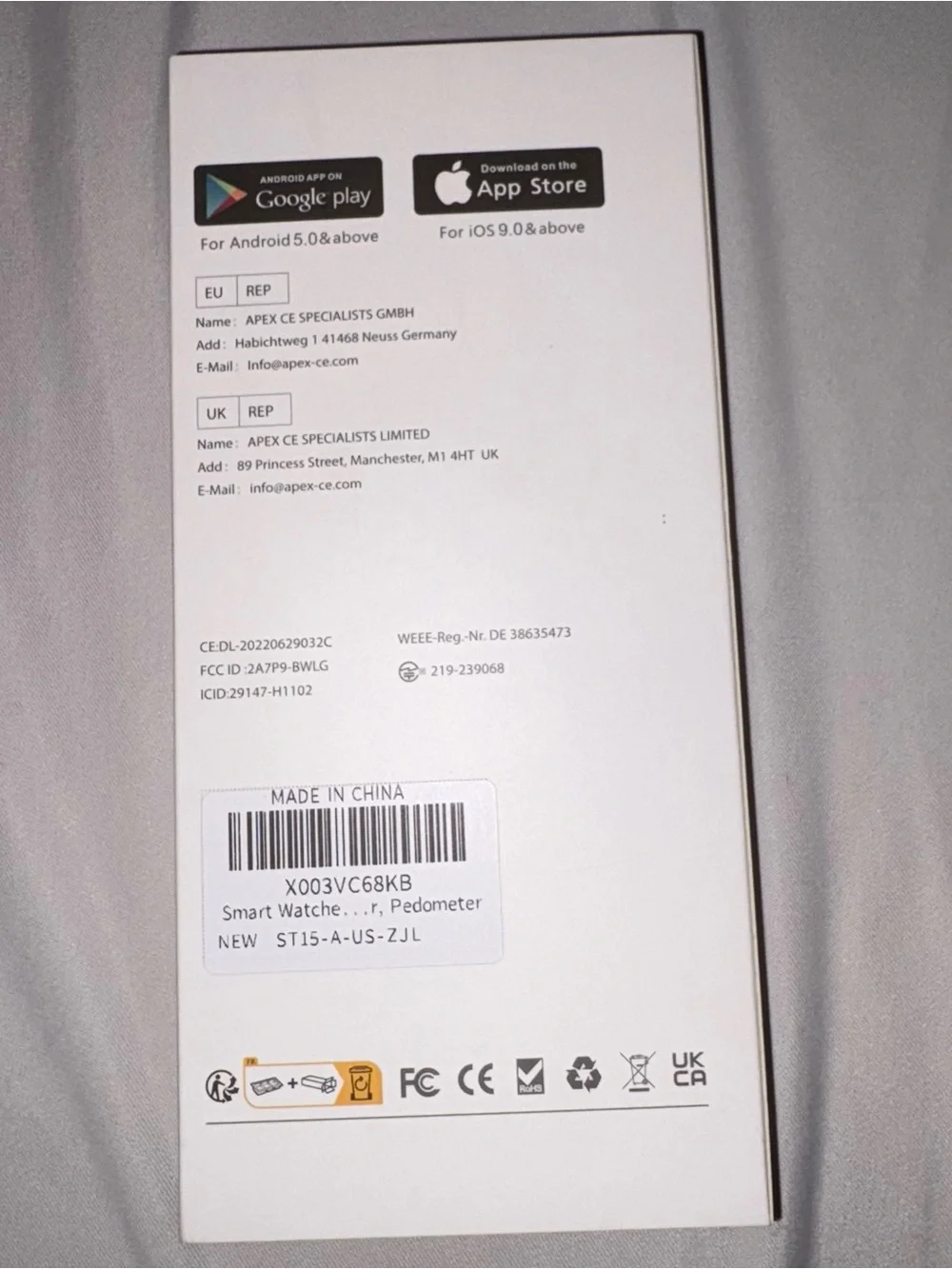 Smart SPORT Smartwatch in black